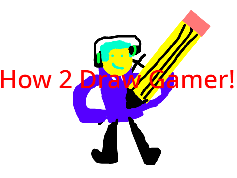 How 2 draw Gamer with  Scratch