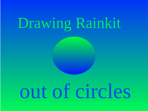 Drawing Rainkit out of circles......... and lines