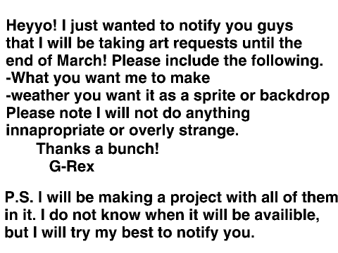 Art Requests Open! (CLOSED)