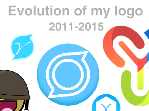 Evolution of my logo