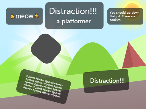 Distraction - A Platformer⠀⠀⠀⠀⠀⠀⠀⠀⠀⠀⠀⠀⠀⠀⠀⠀⠀⠀⠀#all #games