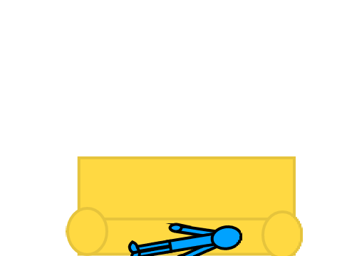 the couch and the stick man