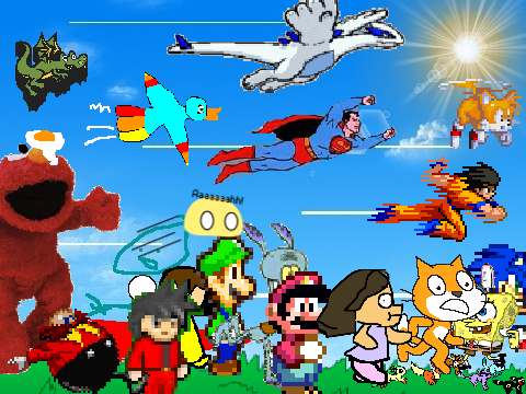Add yourself running from elmo![1][1]-1 remix