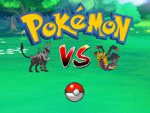 Houndoom vs Giratina (Pokemon battle)