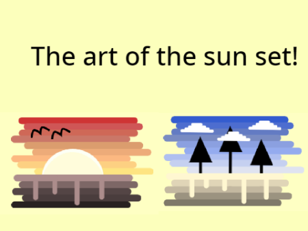 The art of the sun set! 
