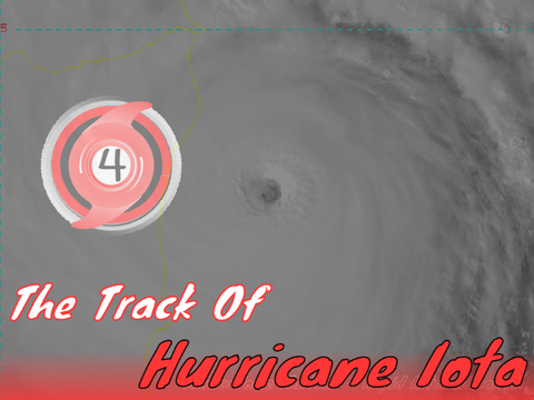 The track of Hurricane Iota (2020) V2