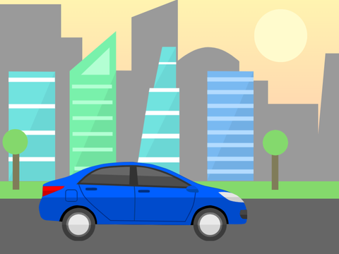 City parallax #art
