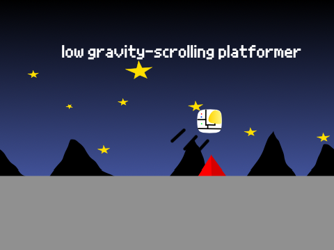 Low gravity-scrolling platformer [Contest entry]