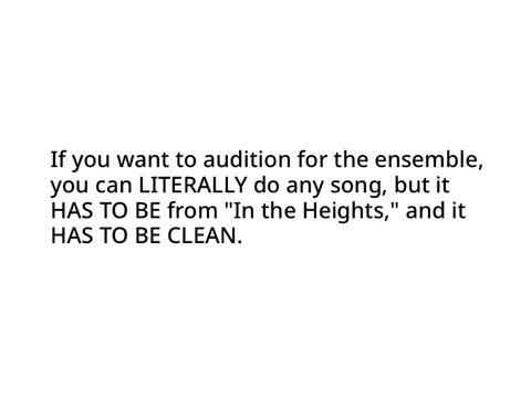 “In the Heights: The Scratch Musical”! (Audition Info) remix