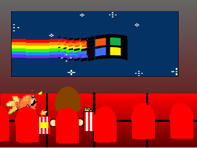 "Add Yourself Watching Windows Nyan Cat"