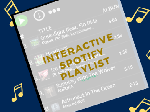 Interactive Spotify's Playlist ˊˎ-