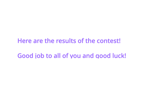 My 200+ Followers Contest Results