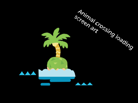 Animal crossing loading art