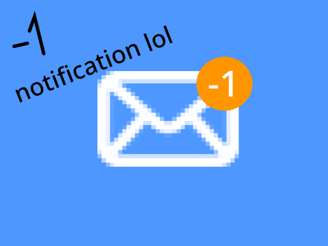 -1 notification lol