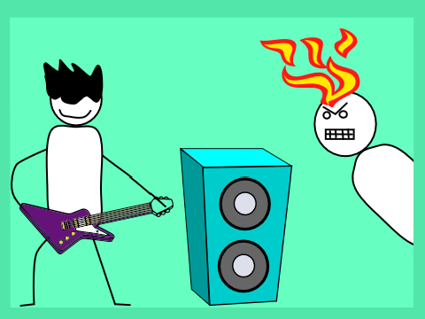 The loud music trouble #animations 