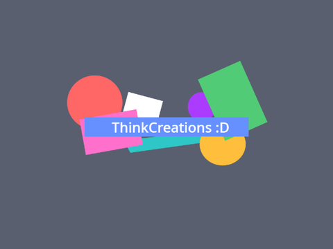 Coloured shapes art; ThinkCreations 