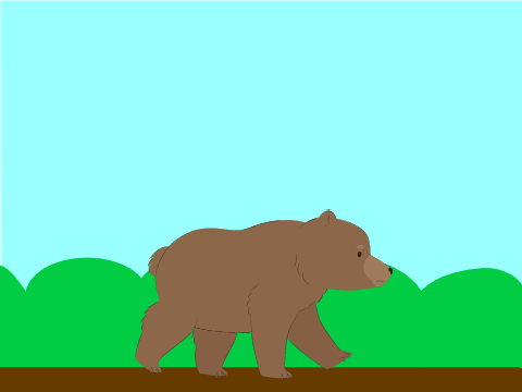 Walking bear