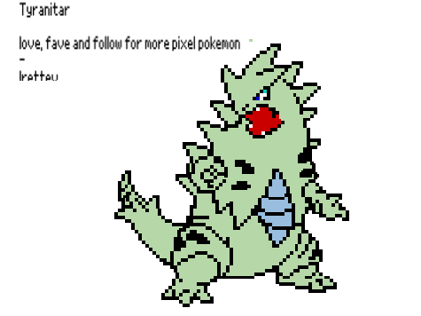 Tyranitar art pack ( outline inside )