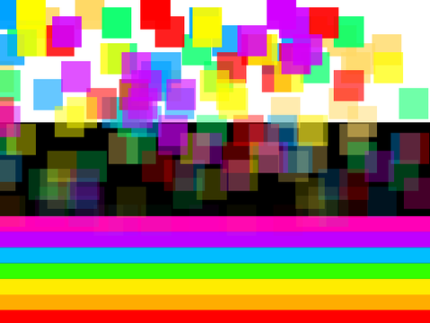 rainbow confetie