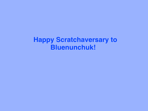 Happy Scratchaversary Bluenunchuck!