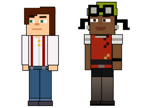 Jesse & Olivia Vectors