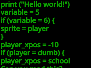 Just a programming language in scratch (v0.1)