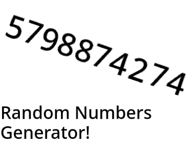 Random Numbers Generator but there are more numbers!