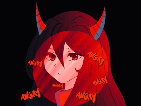Angry person drawing 