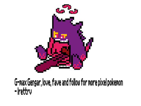 G - max Gengar pixel art pack