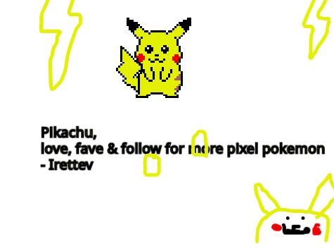 Pikachu pixel art pack