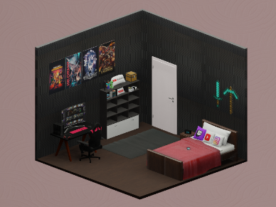 Render - Gamer Bedroom