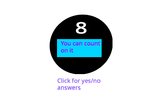 Magic 8 ball on Scratch
