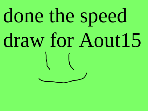 speed draw for Aout15