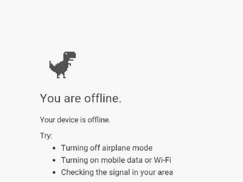 You are offline.