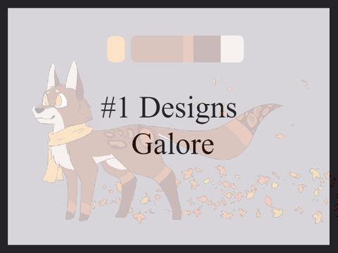#1 Designs Galore Autumn Fox