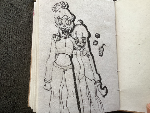 basically an art trade with inkq