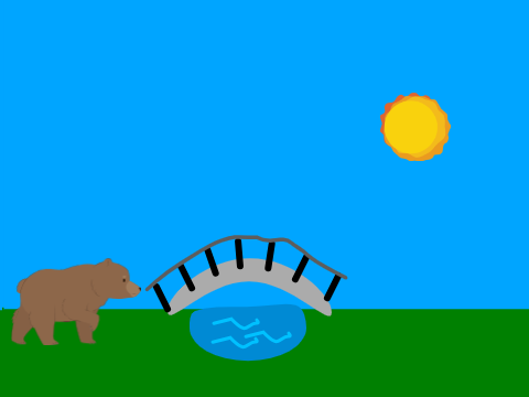 Bear scrolling backround