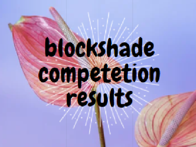 Blockshade Contest Results! ALL PRIZES ARE NOT OUT YET