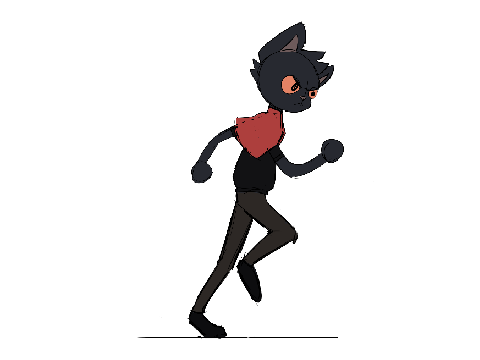 little dude on a run
