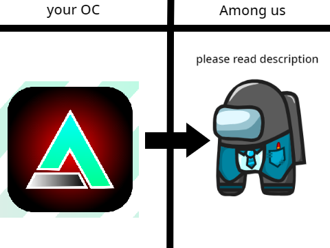 Remix with your OC then I will turn them in to among us character          #game #fun #art remix