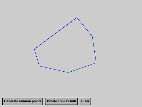 Convex hull algorithm