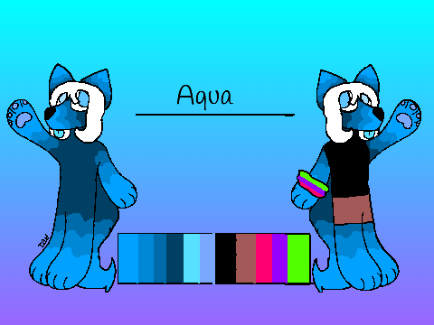 Another oc. Meet ya boi aqua