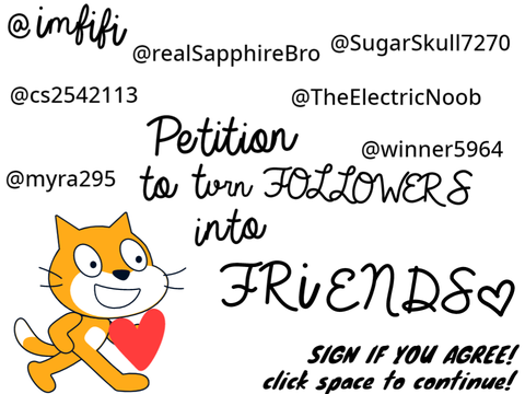 ( SIGN IF YOU AGREE ) Petition to change FOLLOWERS to FRIENDS remix