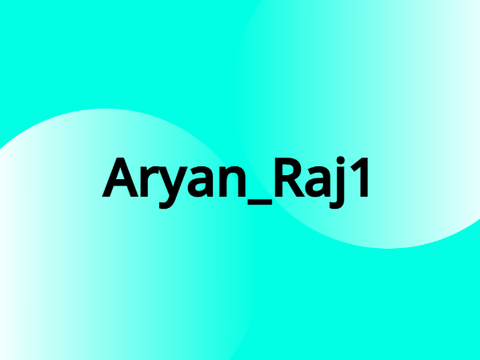 Another Intro for @Aryan_Raj1