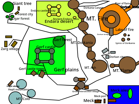 Square world map