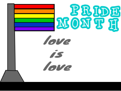 Pride month flag