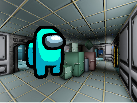 Cyan AmongUs Animation