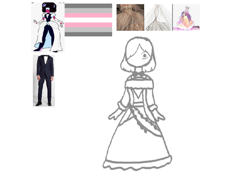 wip of dress that I was too lazy to finish