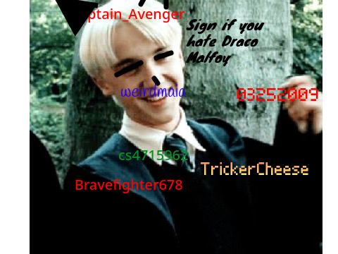 Sign if you hate Draco Malfoy remix remix remix remix