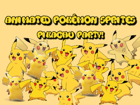 Animated Pokémon Sprites: Pikachu Party!